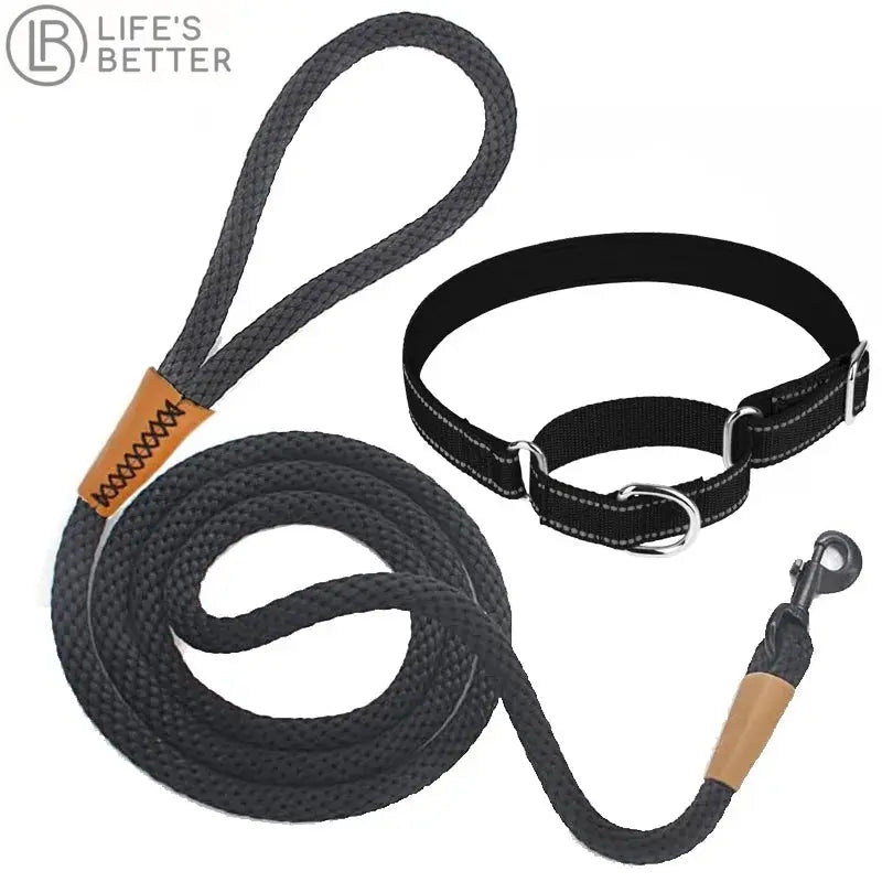 Strong Nylon Rope Dog Collar & Lead Set.