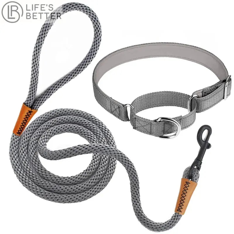 Strong Nylon Rope Dog Collar & Lead Set.