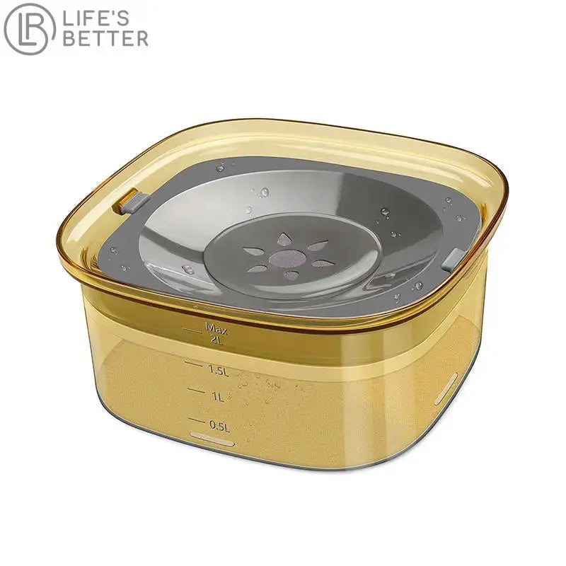 2L Spill-Proof Dog Water Drinking Bowl.