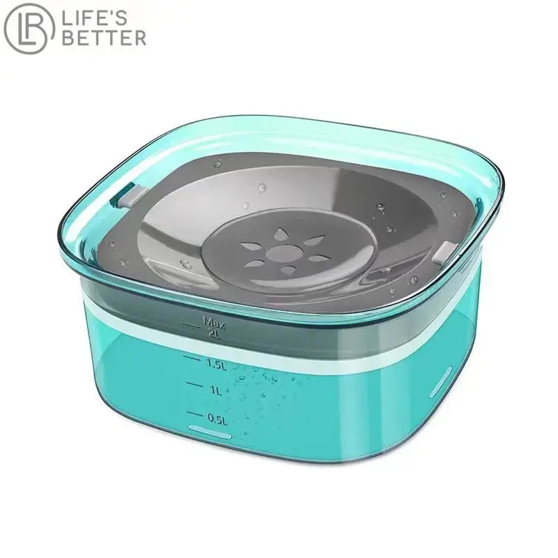 2L Spill-Proof Dog Water Drinking Bowl.