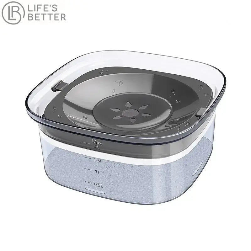 2L Spill-Proof Dog Water Drinking Bowl.