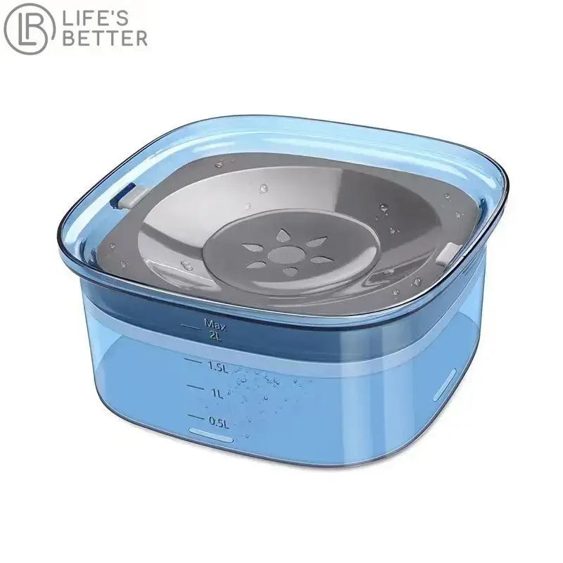 2L Spill-Proof Dog Water Drinking Bowl.