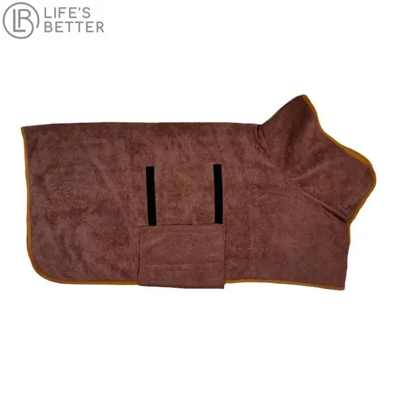Ultra-Absorbent Dog Dry Bathrobe Towel.