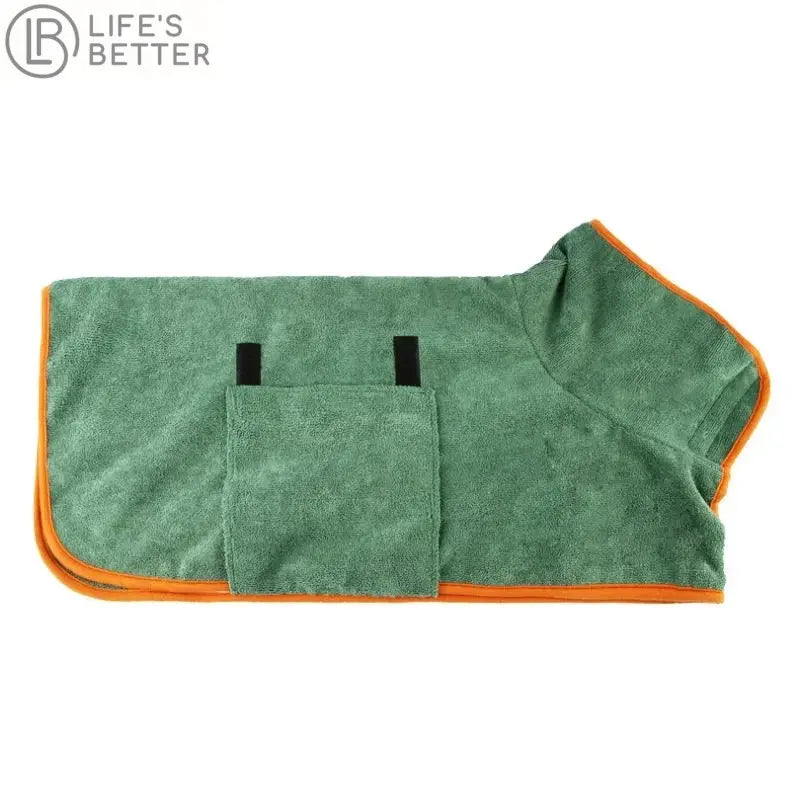 Ultra-Absorbent Dog Dry Bathrobe Towel.