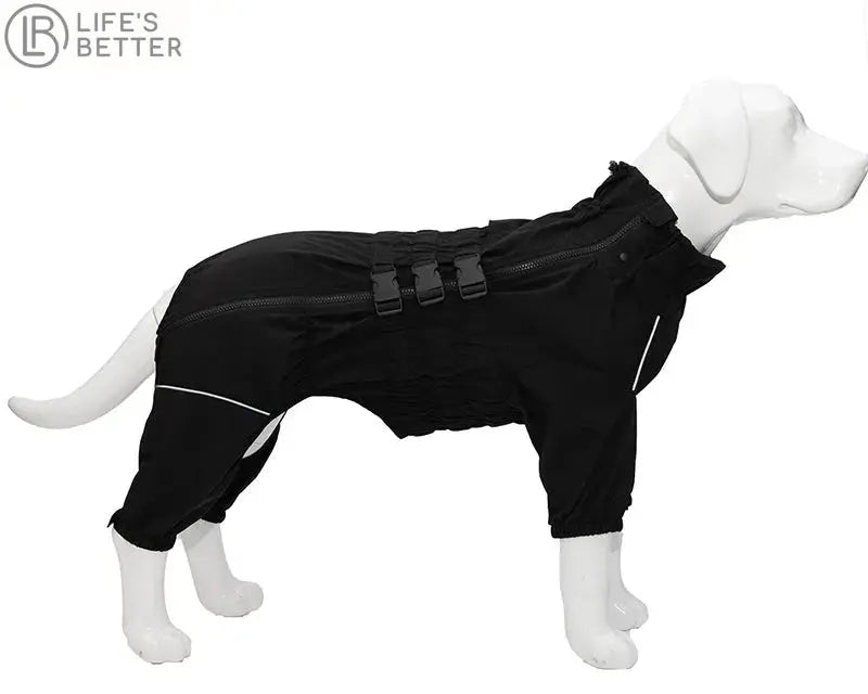 Waterproof Dog Raincoat - 4-Legged Rain Suit.