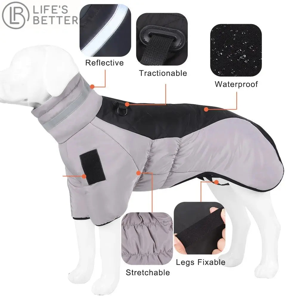 Waterproof Large Dog Coat UPTO 6XL Life’s Better Ltd