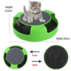 Interactive Turntable Roller Mouse Cat Toy.