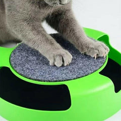 Interactive Turntable Roller Mouse Cat Toy.