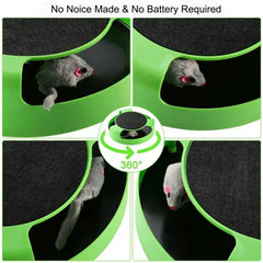 Interactive Turntable Roller Mouse Cat Toy.