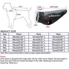 Large Dog Waterproof Dog Coat with Integrated Harness.