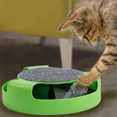 Interactive Turntable Roller Mouse Cat Toy.