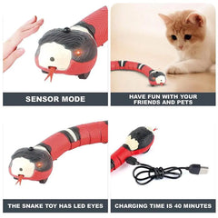 Automatic Electronic Snake Interactive Cat Toy.